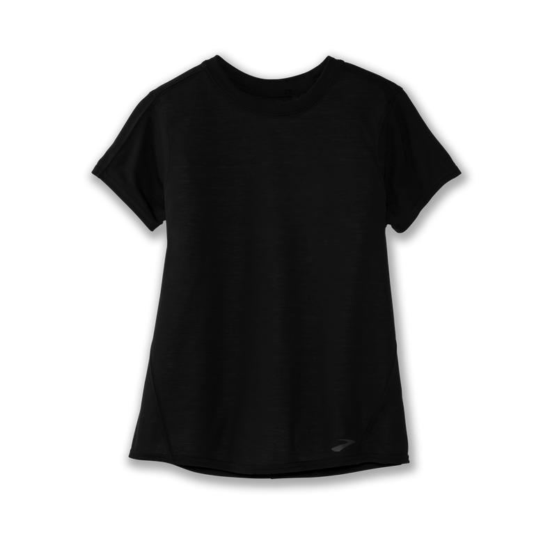 Brooks Distance Women's Short Sleeve Running Shirt - Navy (40567-LWFO)